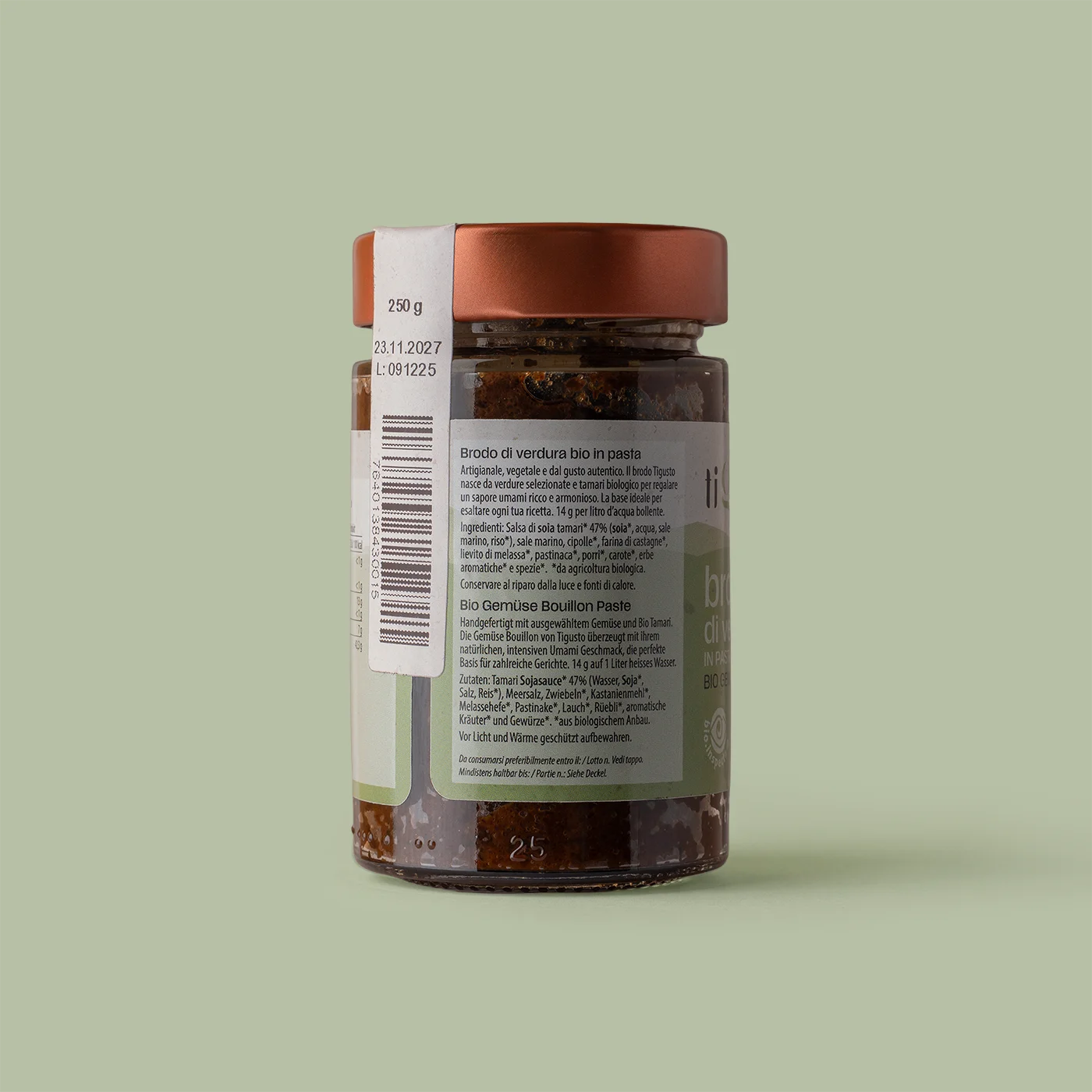 BRODO DI VERDURA BIO (Pasta) - 250 G