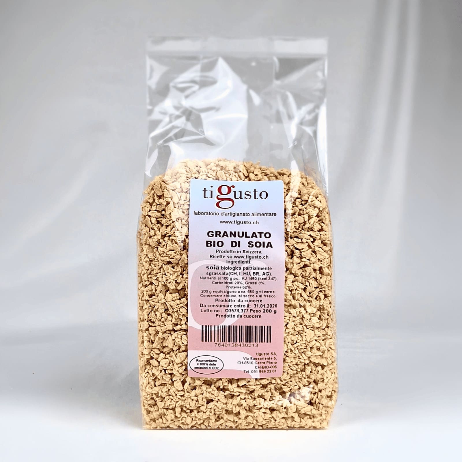 GRANULATO DI SOIA BIO - 200 G